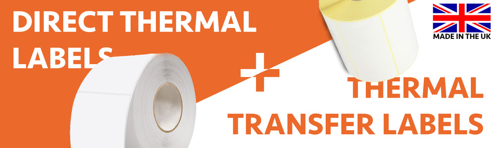 Buy your direct thermal labels and thermal transfer labels from one UK based supplier. Made in the UK.