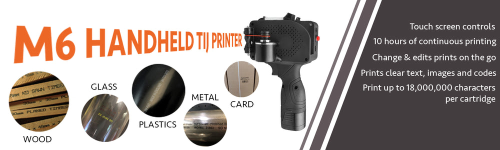 M6 Handheld Thermal Inkjet Printer, useful for batch code printing