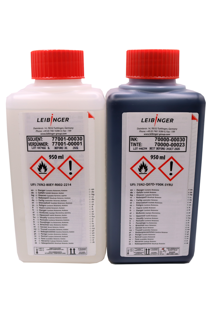 Leibinger CIJ Solvent Bottle - 77-030 Std 950ml
