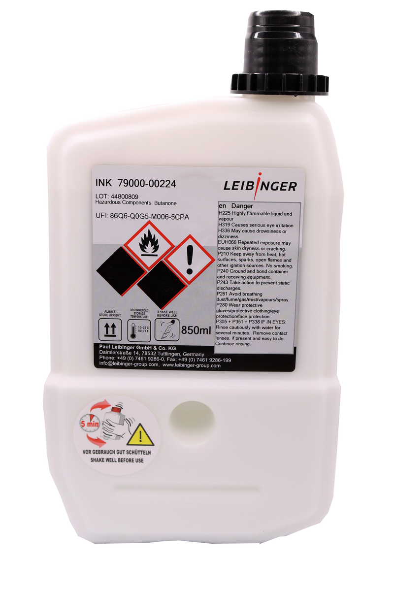 Leibinger CIJ Ink Cassette - 79-224 Special PP/PE White 850ml