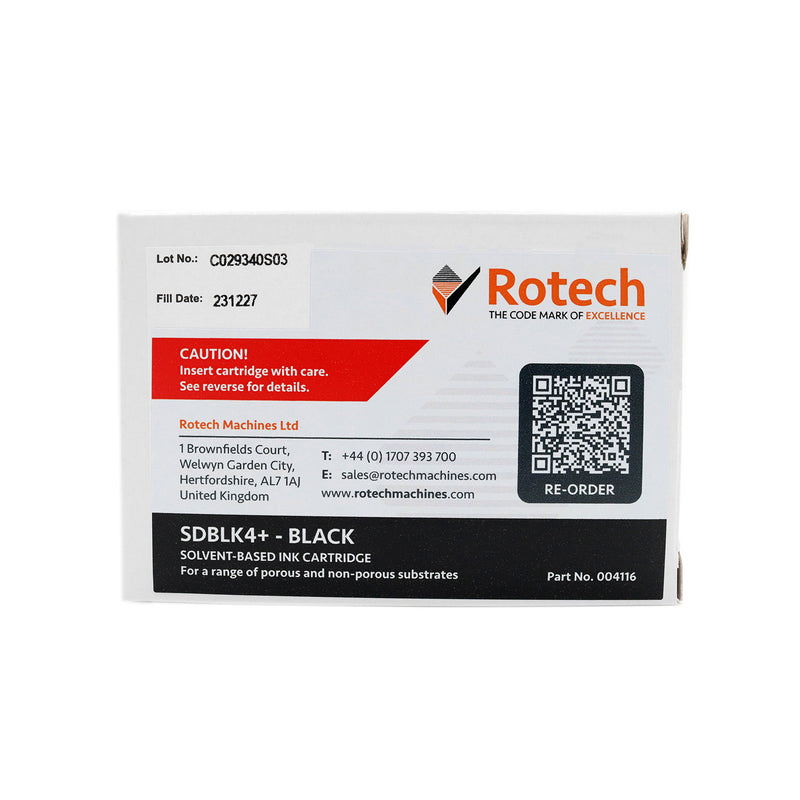 Rotech Ink Cartridge - SDBLK4+ 35ml