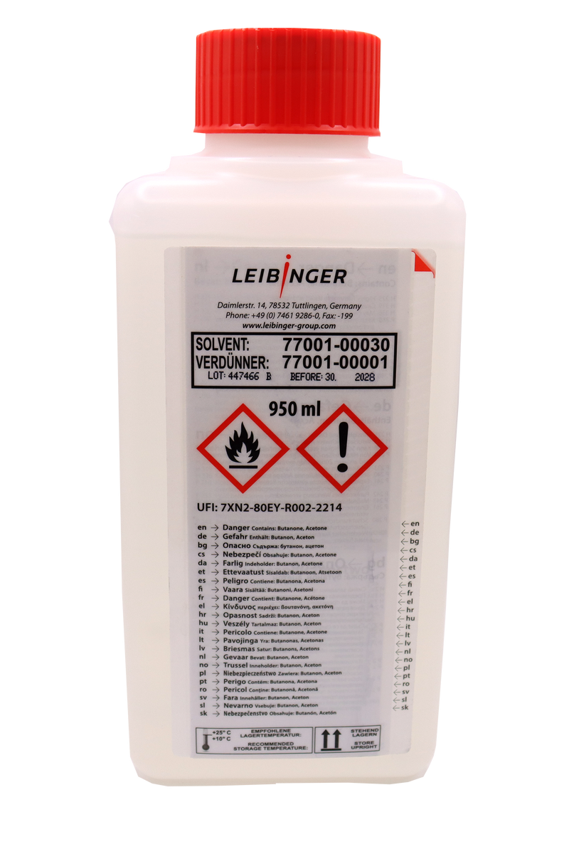 Leibinger CIJ Solvent Bottle - 77-030 Std 950ml