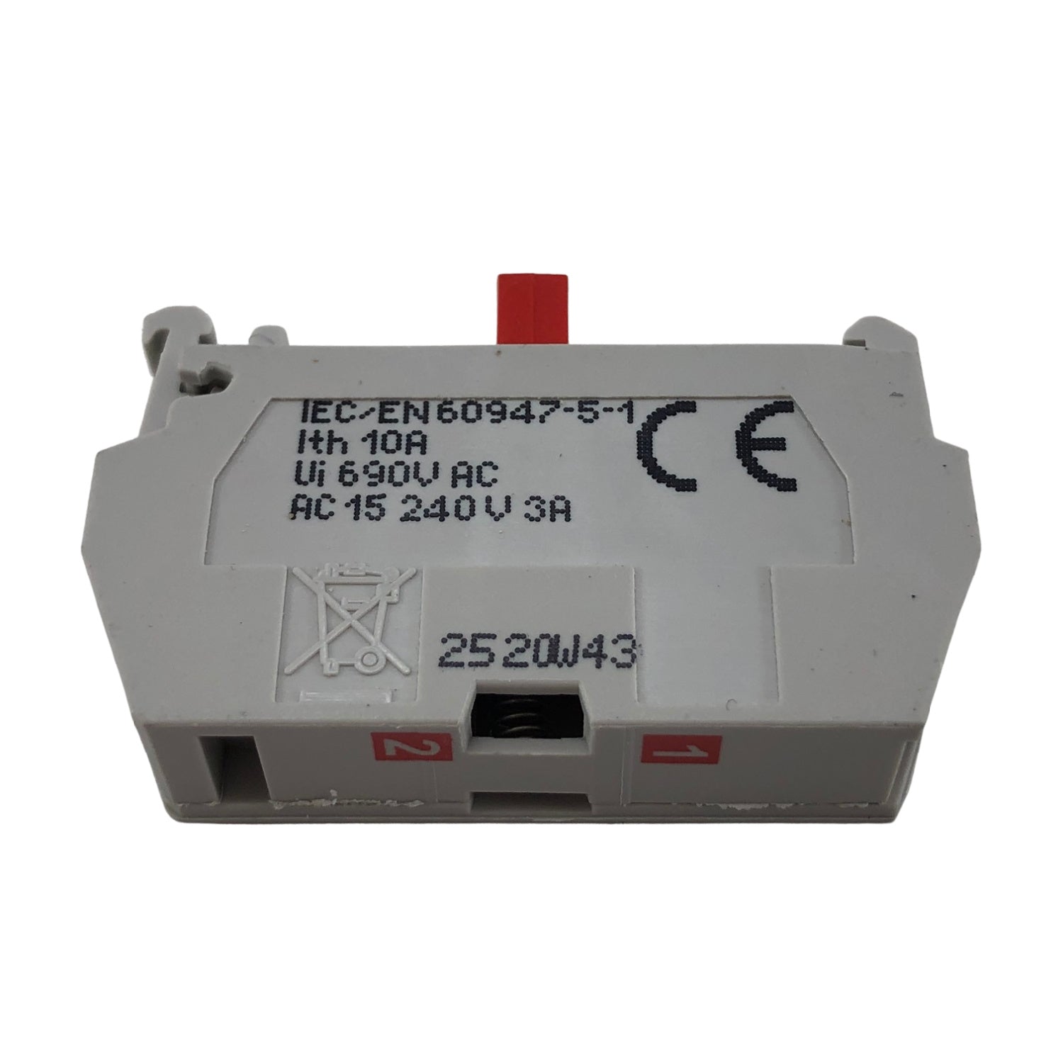 Switch Block N/C Push-In