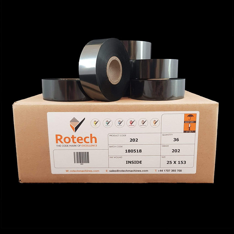 "FX" Hot Foil Tape 25mm x 153m (Box of 36) Hot Stamping Foils SKU 000202 Rotech Machines