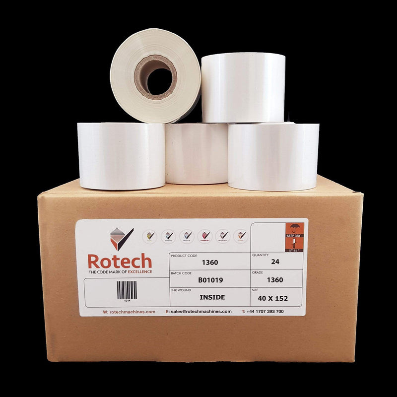 "FX/WT" Hot Foil Tape 40mm x 153m (Box of 24) Hot Stamping Foils SKU 001360 Rotech Machines