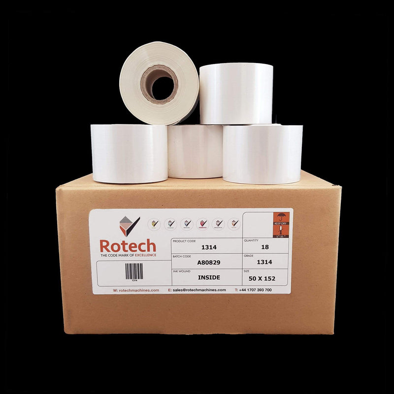 "FX/WT" Hot Foil Tape 50mm x 153m (Box of 18) Hot Stamping Foils SKU 001314 Rotech Machines